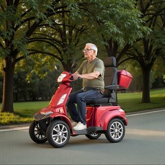 VEVOR Heavy Duty 4-Wheel Mobility Scooters 21.5 Miles 3-Speed 500lbs Capacity