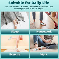 Women & Men Upgraded Hallux Valgus Bunion Corrector Orthopedic Big Toe Separator