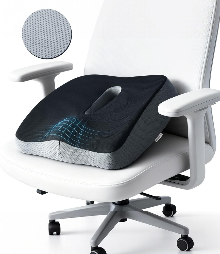 Memory Foam Seat Cushion, Large Office Chair Cushions Chair Pad for Tailbone …