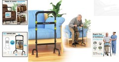 Lightweight Mobility Aid for Seniors – Non-Slip Chair Riser Supports 450lbs