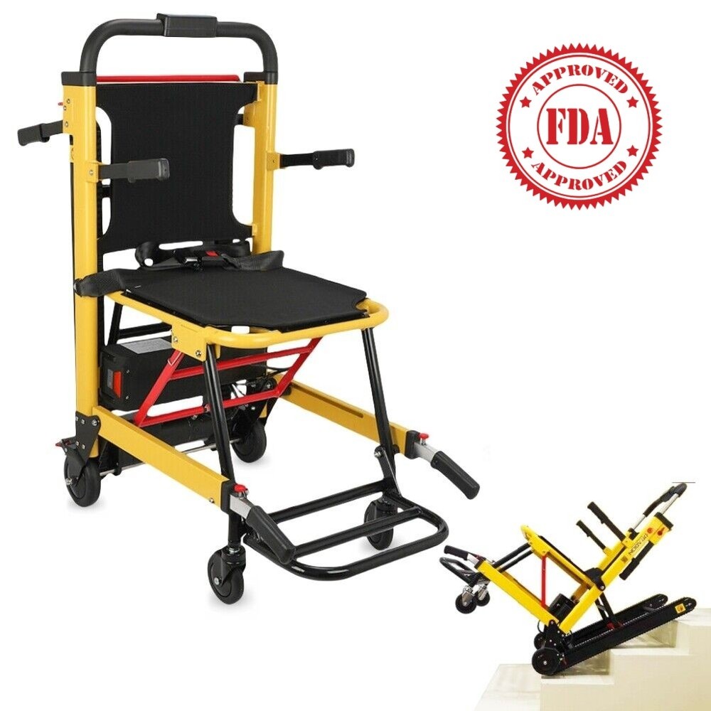 Motorized Climbing Wheelchair Elder Assist Stair Lifting Long-lasting Battery