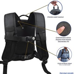 o2totes OxyGo Next Backpack w/ Extra Storage – Black (O2Totes)