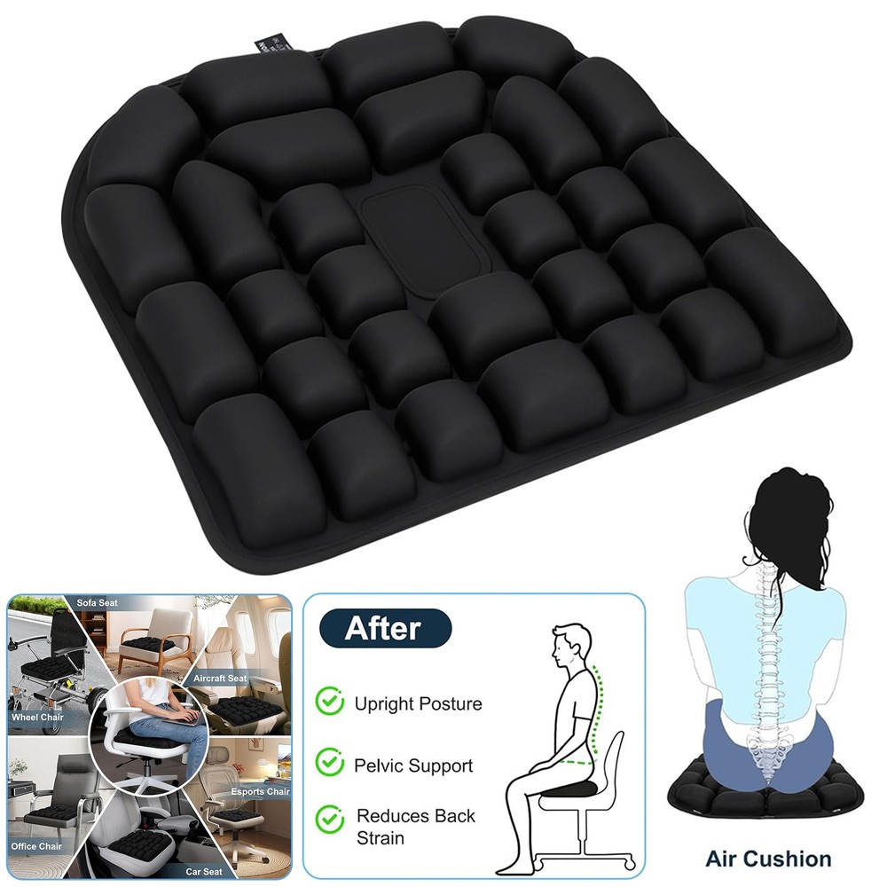 18x17In Travel Cushion, Inflatable Seat Cushion, Suitable for Airplane Seats