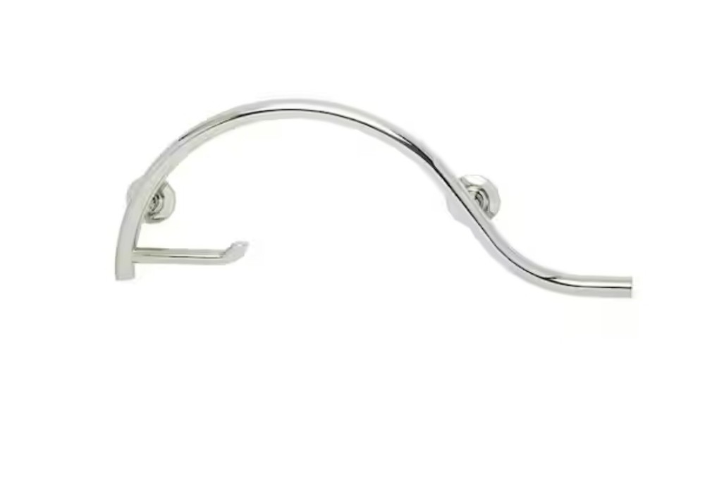 Seachrome 30″ Pismo Curved Bathroom Shower Grab Bar with Toilet Stainless