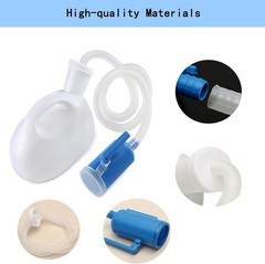 Unisex 2000ML Portable Urinal Bottle with Hose & Brush for Men Women Travel