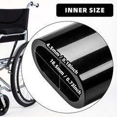 2 Pair Wheelchair Brake Extenders 6.5 Inches and 8.3 Inches Handle Extenders New