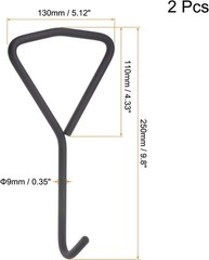 Heavy Loading Manhole Hook for Storm Drain Covers, Durable Steel Design