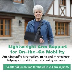 Arm Sling Shoulder Injury Breathable Immobilizer Wrist Elbow Support Bandage L