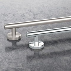 Gatco Latitude II 12-Inch Bathroom Grab Bar, Stainless Steel, Satin Nickel