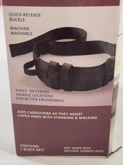 Gait Belt w.Multi Handle Locations,Transfer Walking Belt w. Quick-Release-Buckle