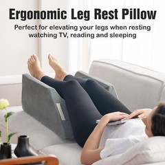 Double Leg Elevation Pillow For Post Surgery Recovery And Comfort Support