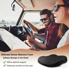 Car Booster Seat for Short Drivers Enhance Field of View 3.9 Inches