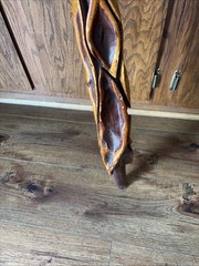 Beautiful vintage Diamond Willow walking stick/cane 36″ Heavy Duty Rubber Grip