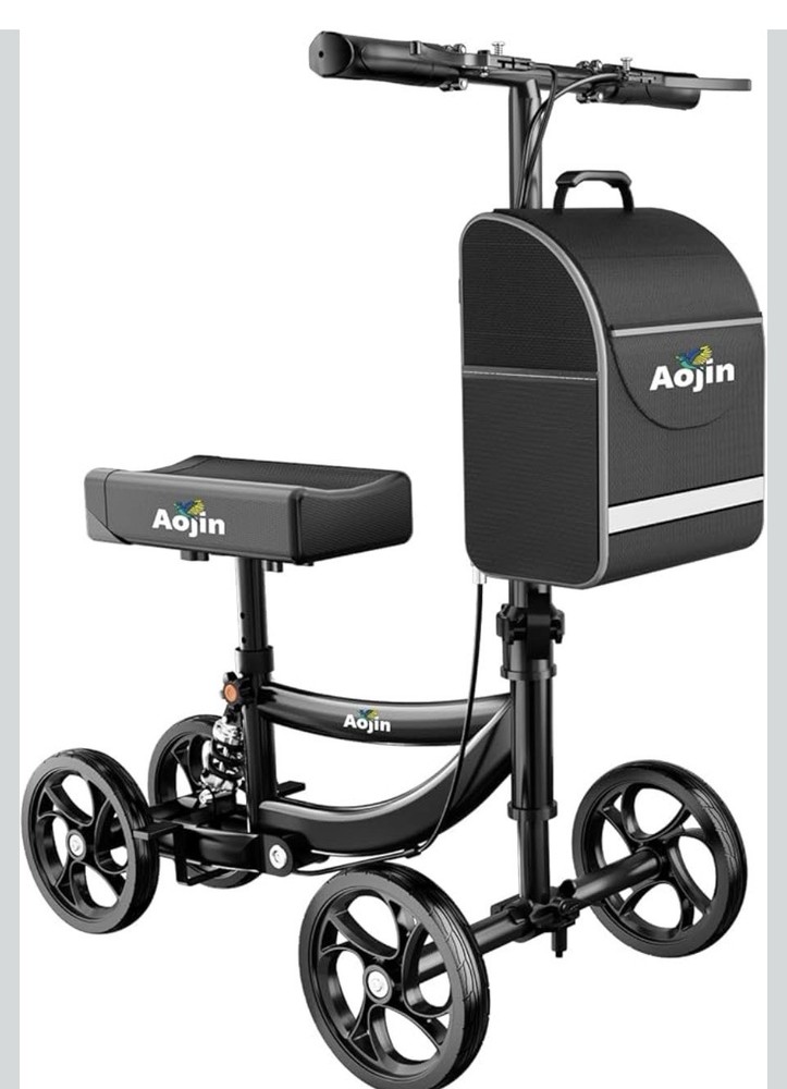AOJIN Knee Walker Black Model WB-2201