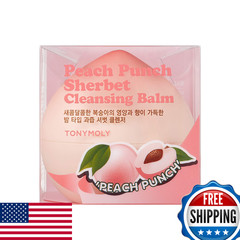 Tonymoly Peach Punch Sherbet Cleansing Balm Korean Makeup Remover Face Cleanser