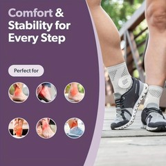 1 Pair Ankle Compression Socks Open Toe Foot Sleeve Arch Support Sports Brace