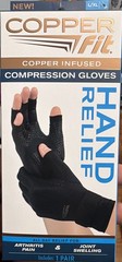 Copper Fit CFHRLXL111318 Hand Relief Compression Gloves – Large/Extra Large