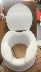 PEPE Mobility Toilet Riser 6″ Elevated Toilet Seat w/ Lid P30005 for Elderly