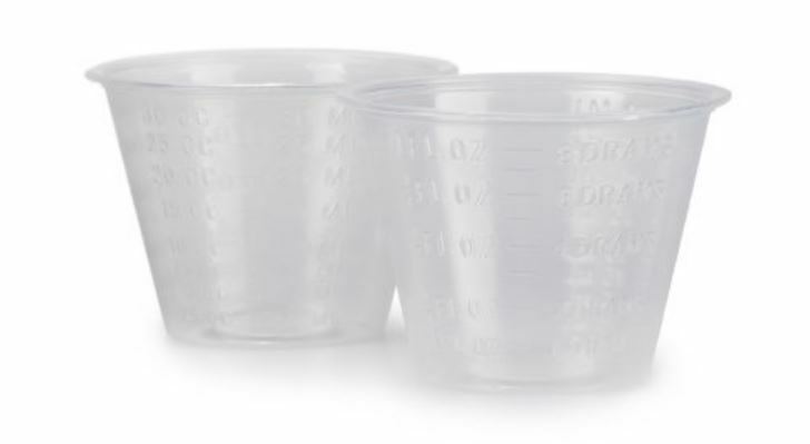 Medi-Pak Medicine Cup, 1 oz. Clear Polypropylene, Case of 5000