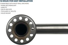 Grab Bar Bundle – ADA Compliance – 1.5″ Diameter – 18″, 36″, 42″ Lengths – Pa…