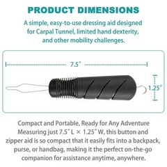 Irtme Button Hook with Zipper Pull – Dressing Helper Assist Tool for Arthritis