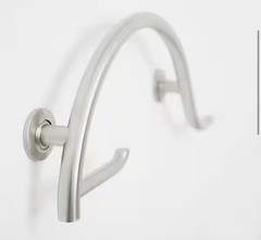 Seachrome 30″ Pismo Curved Bathroom Shower Grab Bar with Toilet Stainless