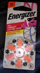 6 Energizer Hearing Aid Batteries Zinc Size 13 Orange – NIB