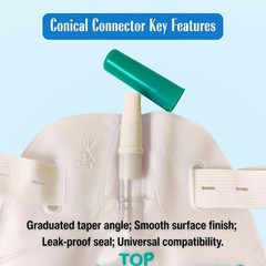 5-Pack 1000ml Catheter Leg Bags with Anti-Reflux Valve 32oz Large Capacity