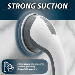 12inch Shower Handle Strong Hold Suction Cup Grab Bars Safety Hand Rai Bathroom