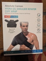 Adjustable Shoulder Brace Reusable Ice and Heat Therapy Sleeve: Left Right Arm