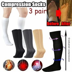 15-20 mmHg Medical Compression Varicose Veins Toe Covering Socks Calf Support