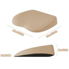 Car Seat Cushion 3.5 Inches Soft Memory Foam – 2 in 1 Wedge Lumbar Support