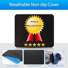 Gel Seat Cushion Extra Large 18.9×17.7 Inch 1.6 Thick Breathable for Office