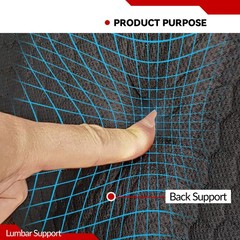 Car Seat Back Support Gel Lumbar Support Cushion Seat Chair Cushion Breathable