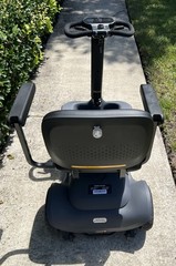 PAISEEC 4-Wheel Mobility Scooter w/ Front Basket, Gray/Black
