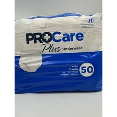 ProCare Plus Protective Underwear Maximum Absorbency Large 44-58in 100 CountBulk