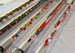 Walking cane acrylic colorful rose flowers lucite elegant designer changeable