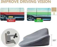 Car Seat Cushion – Memory Foam Car Seat Pad – Sciatica & Lower Back