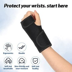 2 Pcs Wrist Brace for Carpal Tunnel Night Sleep Support Adjustable Wrist Splint