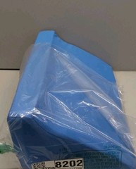Foam Bed Wedge Pillow Blue Removable Cover for Sleeping and Positioning