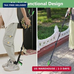 51″ Heavy Duty Grabber Reacher Tool, Black & Green | For Seniors/Disabled/After
