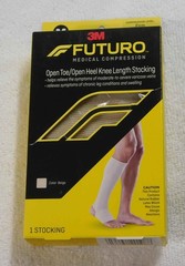 3M Futuro Medical Compression Open Toe / Heel Knee Length Medium Stockings Firm