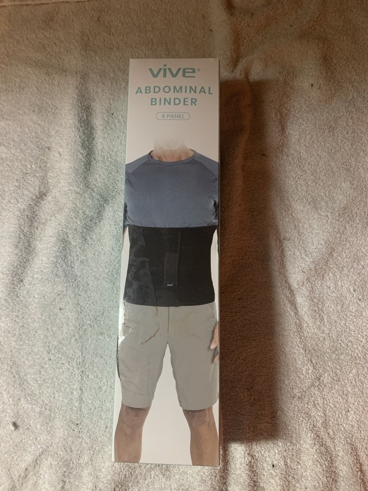 Vive Abdominal Binder Belly 4 Panel Support 82-100” Improved Posture Comfort