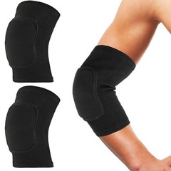 Compression Elbow Pads Arm Brace Support Fitness Volleyball Medium Black 1 PCS