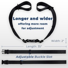 Adjustable Wheelchair Safety Belt 12-60in, Anti-Fall Seat Belt for Seniors & …
