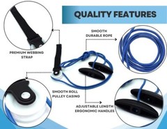 LiftAid Shoulder Pulley for Physical Therapy with Exercise Guide – Blue