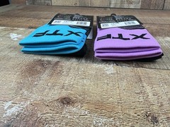 Copper Flux Unisex Compression Socks Blue/Black Pink/Black Size L/XL NWT Lot 2