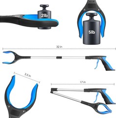 Heavy Duty Grabber Tool Industrial Pick Up Stick Hand Grip Reach Trash Reacher