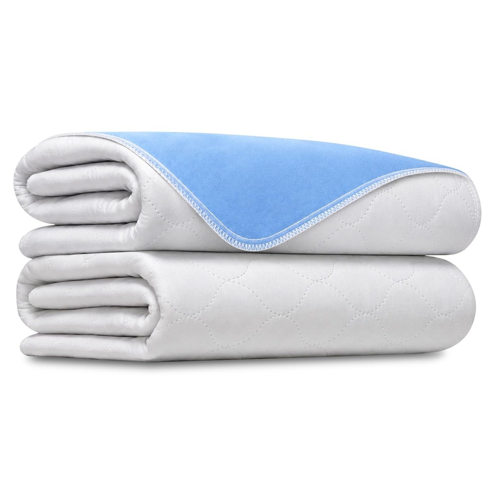 Heavy Absorbency Bed Pad, Washable and Reusable Incontinence Bed Underpads, 34″X
