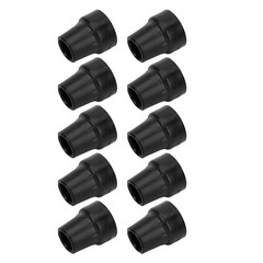 Black 10pcs Crutch Tip Rubber 19mm Inner Diameter Slip Resistance Universal WT